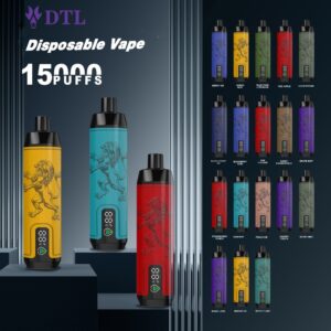 Dispositivo de vaper desechable Pod DL/DTL 15000 Puffs E-Shisha/Hookah caladas con pantalla, flujo de aire ajustable y recargable AL FAKHAR Crown Bar