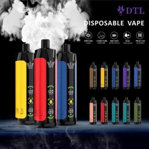 Dispositivo de vaper desechable Pod DL/DTL 15000 Puffs E-Shisha/Hookah caladas con pantalla completa, flujo de aire ajustable y recargable AL FAKHAR Crown Bar