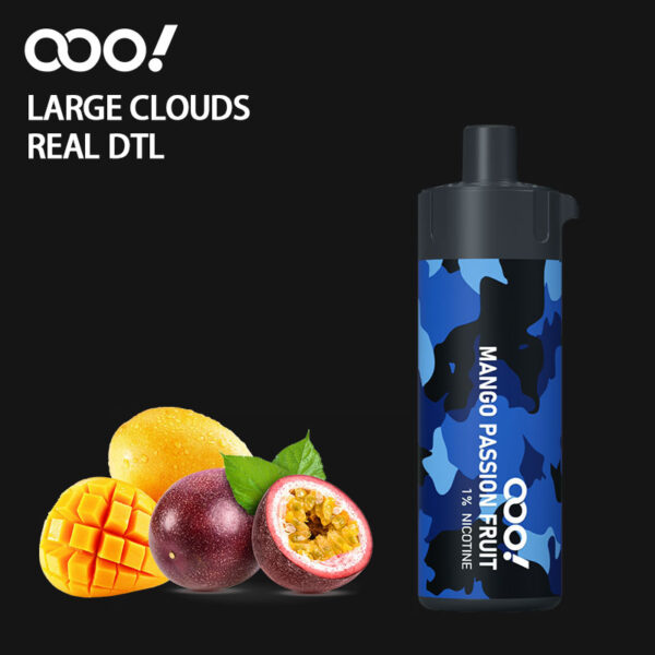 OOO! DL/DTL POD desechable Vape 12000 Puffs 20ml/15ml recargable, flujo de aire ajustable España